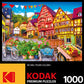 KODAK PREMIUM PUZZLES 1000 Piece Jigsaw Puzzle - Colorful European Town - Multi-colored Paper Model 8700ZZAG