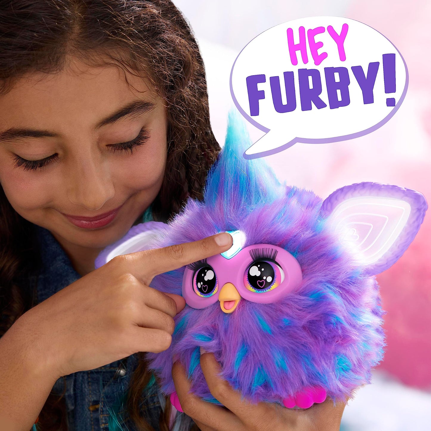 Furby Interactive Plush Toy - Purple, Medium Size, Voice Activated, Model F6743, 15 Fashion Accessories for Kids 6+
