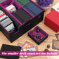 Qlouni Card Storage Box For Trading Cards, Holds 5 Mtg Decks Card Box Or 2200+ Cards, Leather Magnetic Closure Tcg Storage Box F