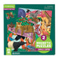 Mudpuppy Jungle & Safari - Tri Fold Magnetic Puzzles Featuring Two 20 Piece Jungle And Safari Themed Artwork