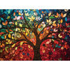 EIYRURU 300 Pieces Stained Glass Puzzle for mature-themeds Colorful Mosaic Tree of Life Jigsaw Puzzle Large Piece for Kids mature-themeds Seniors Challenging Puzzle & Perfect Family Game (20.5 x 15 in)