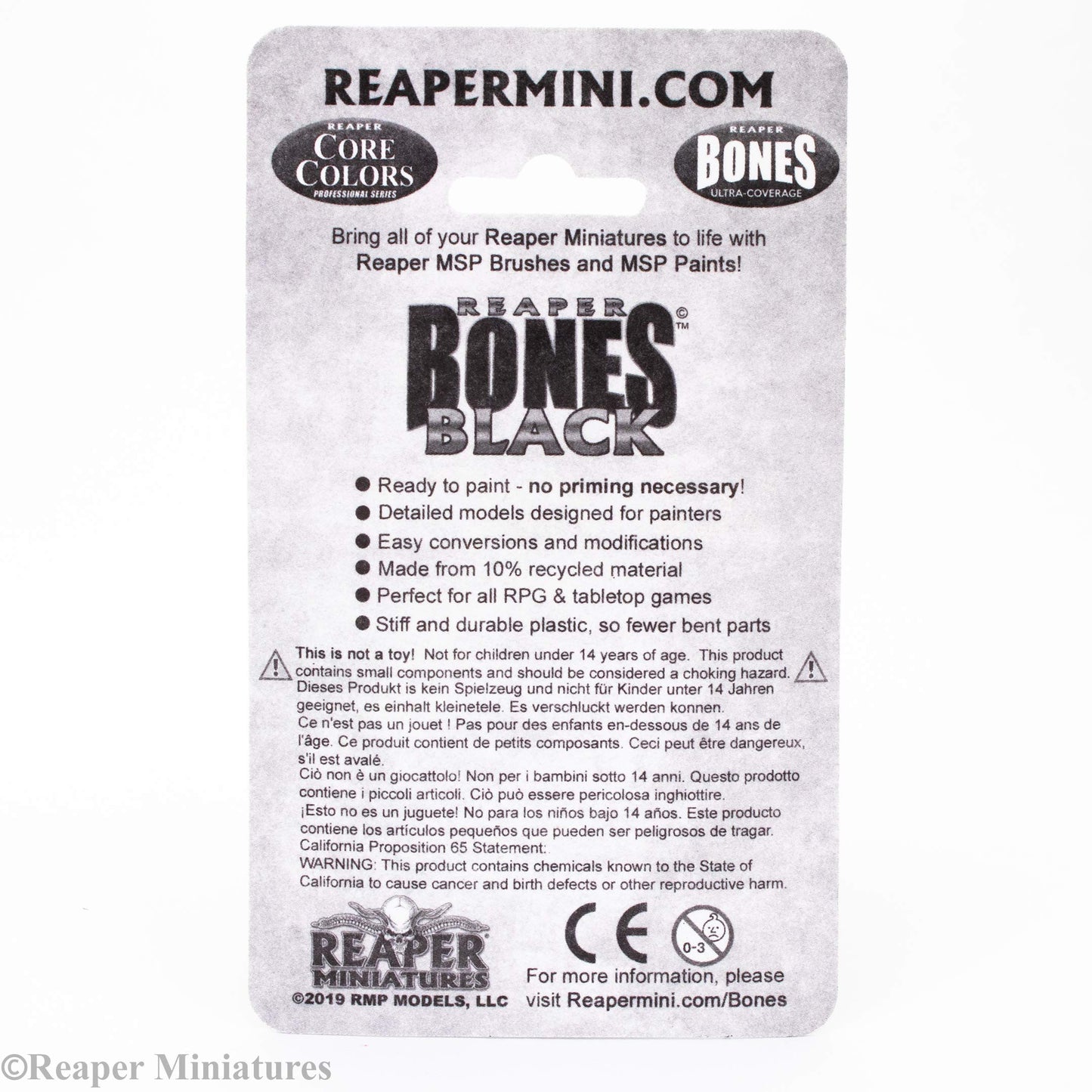 Reaper Miniatures: 44030 - Spirit Beast Bones Black Fantasy Miniature