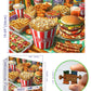 1000 Piece Puzzles For Adults Clearance, Super Delicious Food Burger & Fries Puzzle For Adults, Hard Challenge Art Jigsaw Puzzle