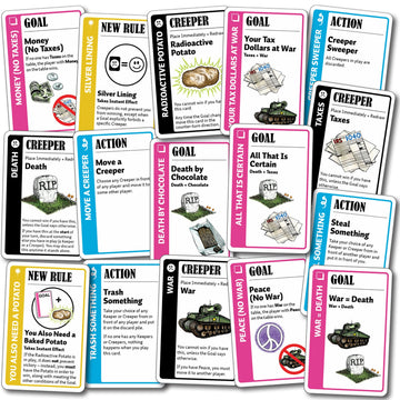 Looney Labs Fluxx Creeper Pack Expansion - 2-6 Players - Card Games for Family - 5-30 Mins of Gameplay - Games for Family Game N