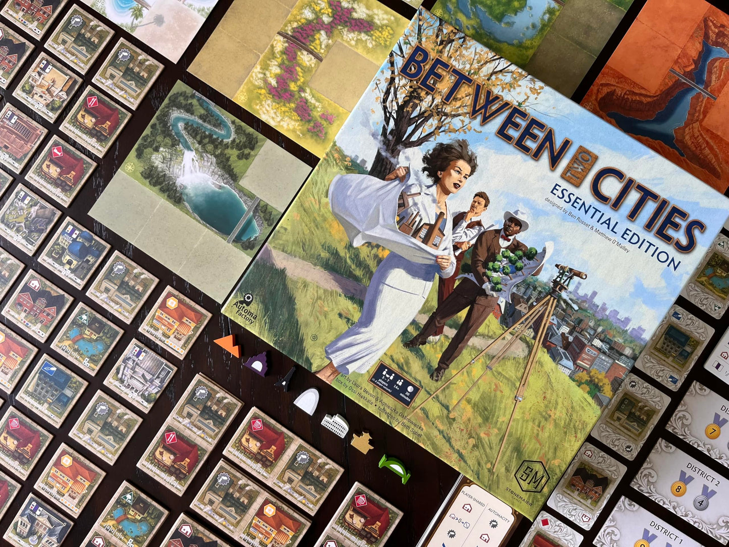 Stonemaier Games: Between Two Cities: Essential Edition | Build a City with Your Neighbors in This Light Strategy Board Game for