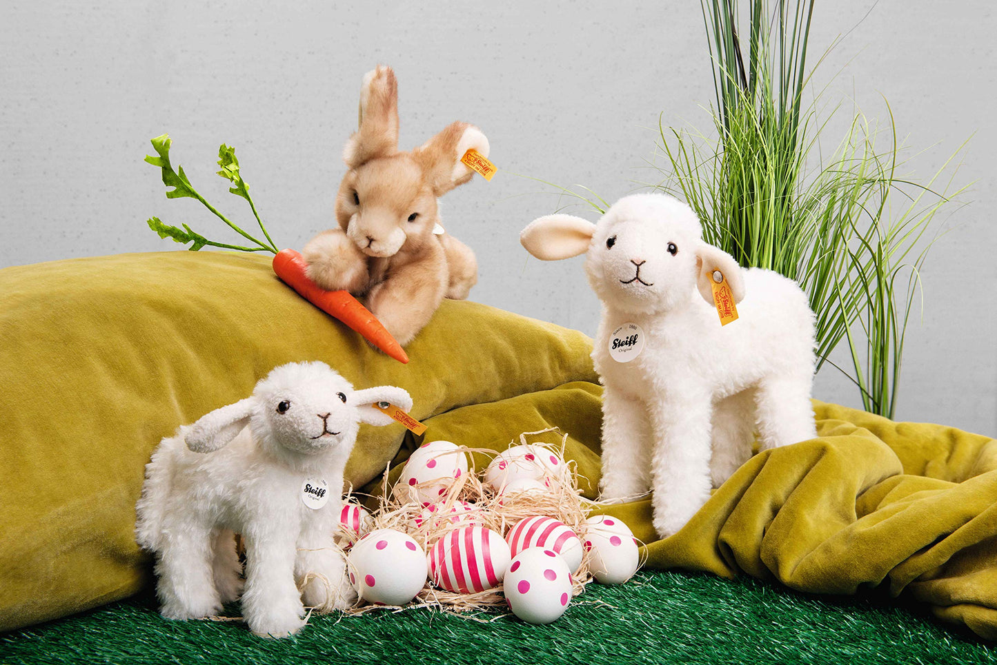 Steiff Anni Lamb 16 cm Cuddly Toy for Children Soft & Cuddly Washable Cream (074233)