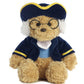 Aurora® Snuggly Ben Franklin Bear Stuffed Animal - Comforting Companion - Imaginative Play - Brown 10 Inches