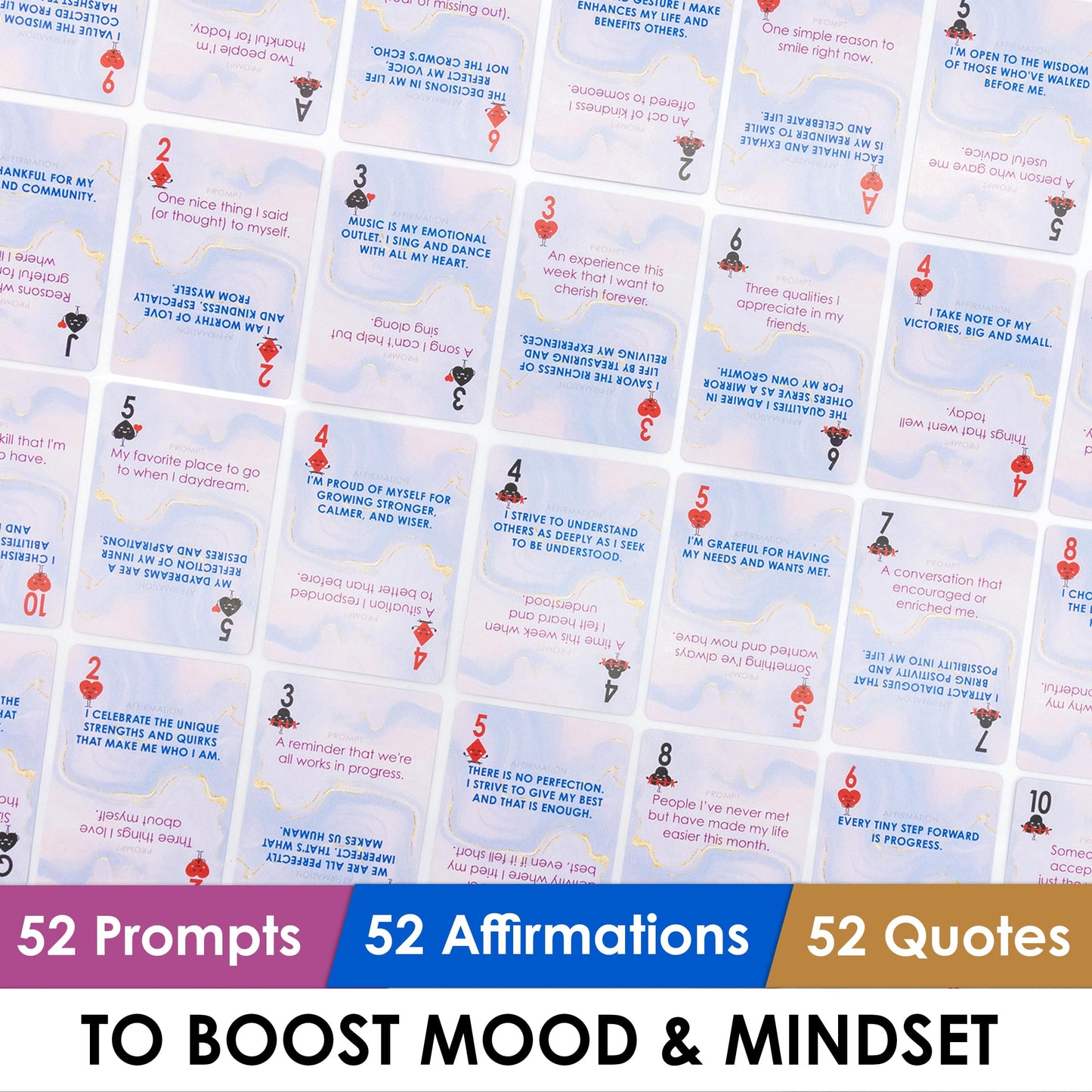 Mind Brain Emotion 52 Essential Gratitude Attitude: Journal & Conversation Cards To Boost Mood & Mindset - Empowering Prompts, Self-Help Affirmations, And Insightful Quotes - For Kids & Adults