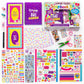 Girlzone Ultimate Collage Scrapbook Kit, Includes Scrapbook Stickers And Fun Scrapbook Accessories To Make An Amazing 40-Page Photo Album Scrapbook, Perfect For Valentine And Easter Gifts