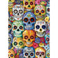 Mexican Day of The Dead (Dia de Los Muertos) 1000 Piece Puzzles for mature-themeds  Artistic Skull Flower for mature-themeds Puzzle  for Gifts Birthday Party Games Family  27.5 * 19.7 inch Dust Free Puzzle