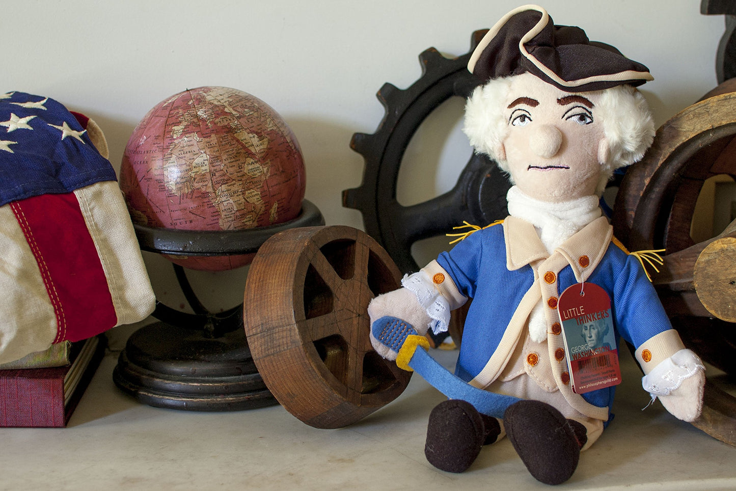 The Unemployed Philosophers Guild George Washington Doll - 11' Soft Stuffed Plush Little Thinker