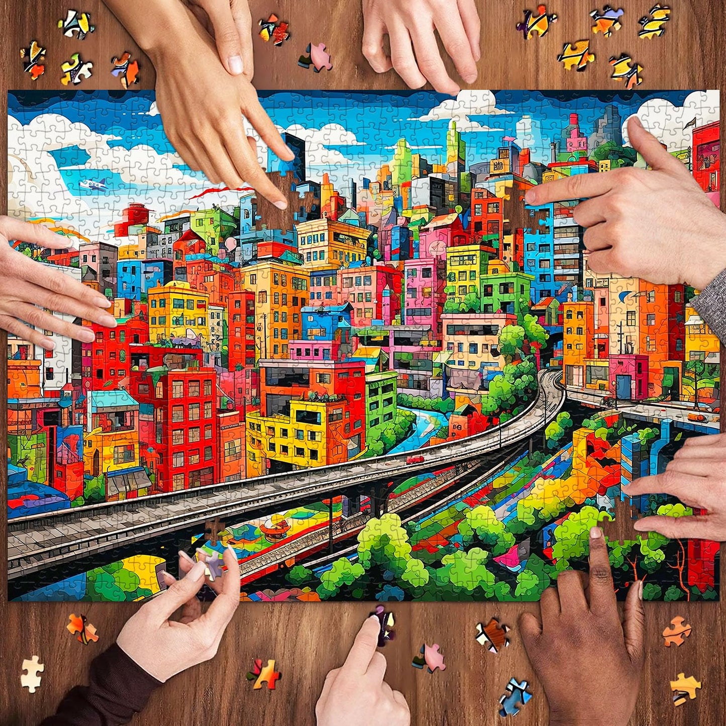 Tangcomplete - Gornergrat Railway Station Puzzles For Adults 1000 Pieces, Jigsaw Puzzles For Adults 1000 Piece, Challenging Game