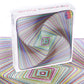 Bgraamiens Puzzle-Twisted 3D Colorful Squares-1000 Pieces Square Puzzle Color Challenge Jigsaw Puzzles For Adults And Kids