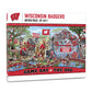 YouTheFan NCAA Wisconsin Badgers Game Day at The Zoo 500pc Puzzle