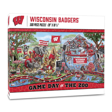YouTheFan NCAA Wisconsin Badgers Game Day at The Zoo 500pc Puzzle