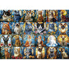 Blueforest Stained Glass Puzzle Cats Puzzles For Adults 1000 Pieces, Impossible Hard Difficult Challenging Puzzles For Adults, C