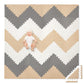 Play Platoon Non-Toxic Extra-Thick 96 Piece Triangle Play Mat - Comfortable 6X6Ft Cushiony Foam Floor Puzzle Exercise Mat For Kids & Toddlers - Sand, Gray & Cream
