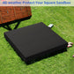 Yexcend Sandbox Cover, 420D Oxford Cloth Waterproof Outdoor Square Sand Box Cover For Kids, Protect Sandbox Sand And Toys(Black,