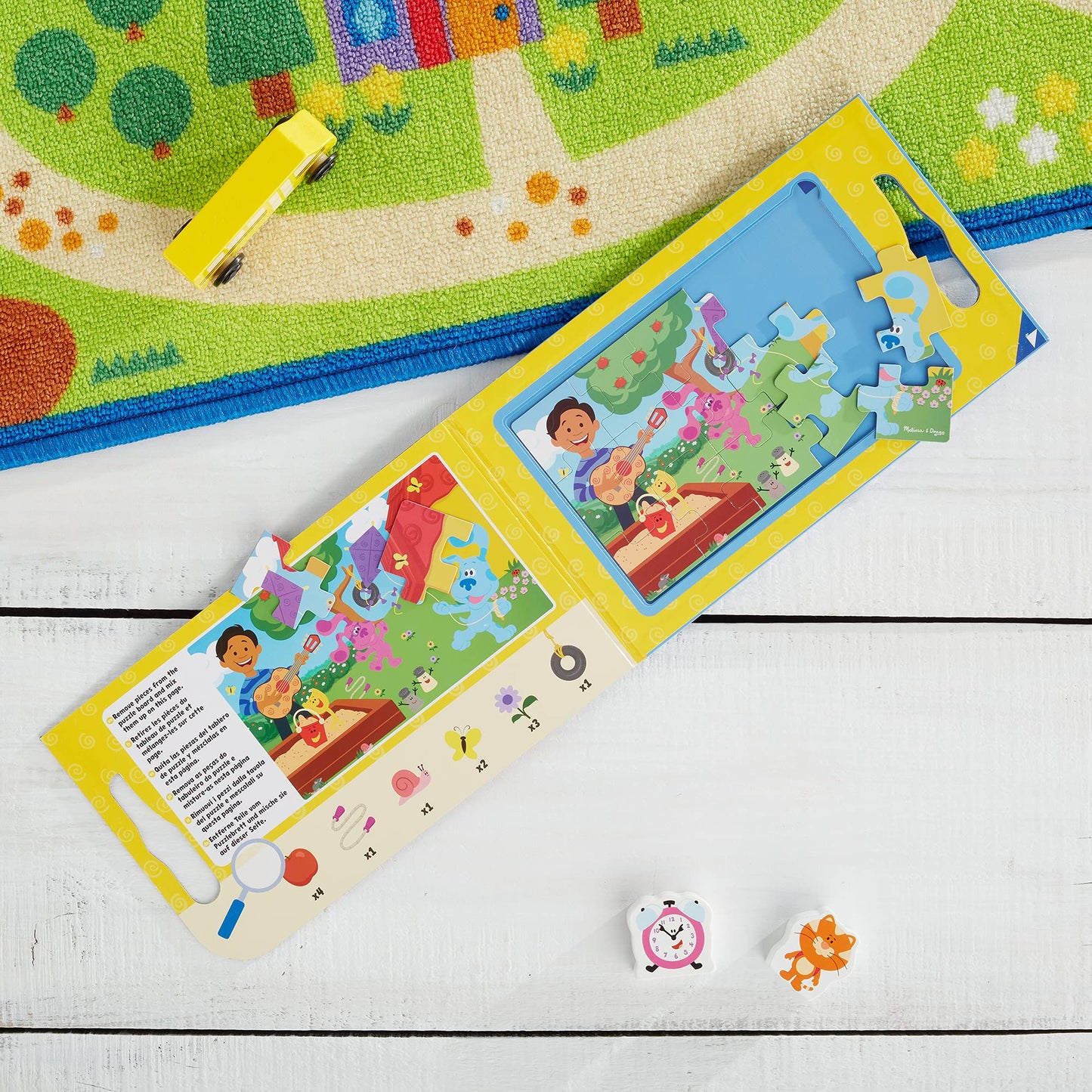 Melissa & Doug Blue'S Clues & You! Take-Along Magnetic Jigsaw Puzzles (2 15-Piece Puzzles)