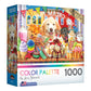 RoseArt - Color Palette - Ice Cream Parlor Pups - 1000 Piece Jigsaw Puzzle for Adults