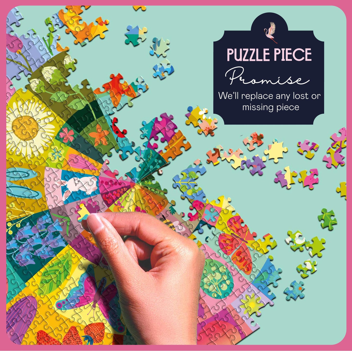 Elena Essex Puzzles 1000 Pieces - Spring Wheel, Jigsaw Puzzles 1000 Pieces, Spring Puzzle, Color Spring Summer Flower, Size 28 x