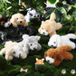 8-Piece Plush Pets Set, 5-Inch Assorted Stuffed Animals, Small Long-Hair Dogs For Kids, Classroom & Party Decorations