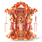 Piececool 3D Puzzles For Adults, Palace Lantern Diy 3D Metal Models Kit,Chinese Traditional Culture 3D Models Puzzle Fidget Toys Hobbies For Men, Great Christmas Birthday Gifts-257 Pcs