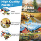2 Pack 300 Pieces Puzzle for mature-themeds Autumn Puzzle Farm Jigsaw Puzzles 300 Pieces for mature-themeds Kids Seniors Countryside Jigsaw Puzzle enhanced Cardboard Puzzles for Tabletop Family Activity Gift