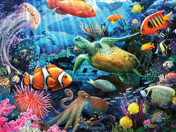 Ceaco - Foil Puzzle - Under The Ocean - 500 Piece Jigsaw Puzzle