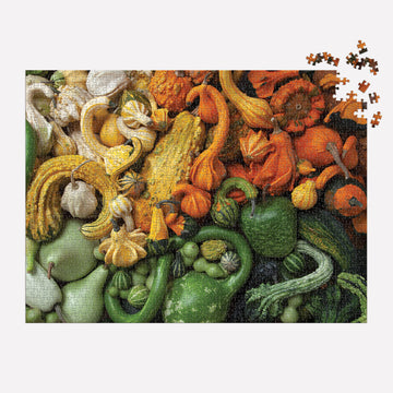 Galison Gourds 1000 Piece Puzzle From Galison - 27'' X 20'' Puzzle, Beautiful Art By Julie Seabrook Ream, Thick And Sturdy Piece