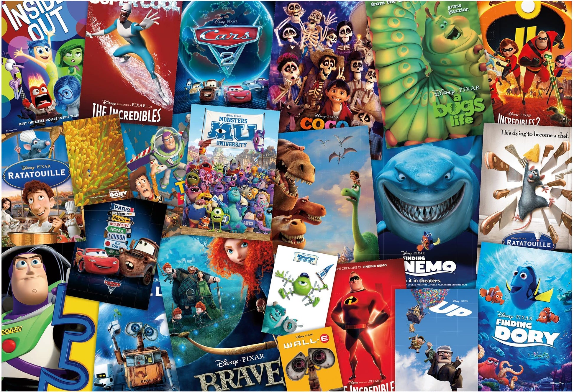 Ceaco - Disney / Pixar - Movie Posters - 2000 Piece Jigsaw Puzzle , 5'
