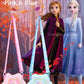 Frozen Elsa Plush Crossbody Shoulder Handbag in Snowflake Shape for Girls Kids Children - Blue