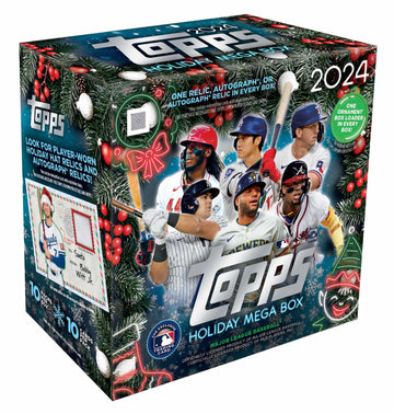 Topps 2024 Baseball Holiday Mega Box: Holiday-Themed Trading Cards, 100 Pieces
