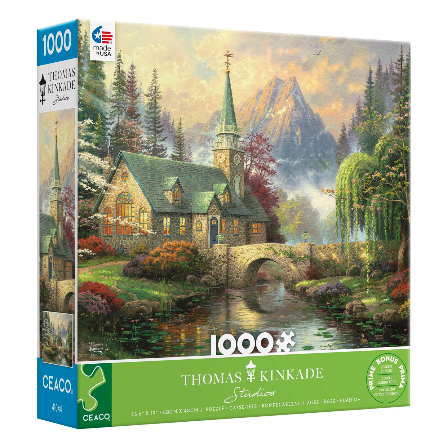 Ceaco - Thomas Kinkade - Dogwood Chapel - 1000 Piece Jigsaw Puzzle