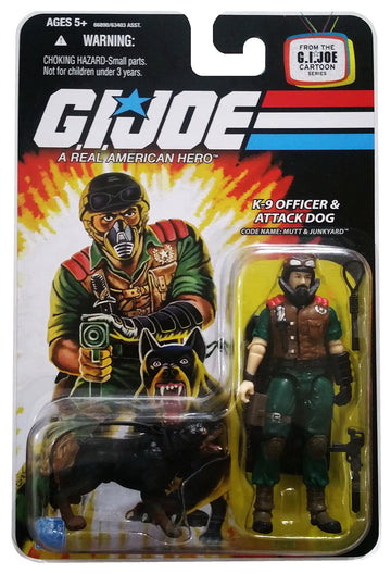 G.I. Joe 25Th Anniversary Cartoon Series: Mutt And Junkyard (K-9 Officer And Attack Dog) 3 3/4 Inch Action Figure
