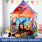 W&O Dragon Hero Play Tent with Roar Button - Epic Pop Up Tent for Boys & Girls - Perfect for Indoor & Outdoor Adventures