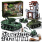 WW2 Army Tank Toys Building Sets Compatible with Lego (1452 Pieces)  Includes Military Base  US Sherman & Stuart Tanks  Towed Howitzer  Motorcycle and   Great Military Toy Gifts for Boys Kids