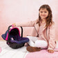 Bayer Design Baby Doll Deluxe Car Seat With Canopy- Blue And Pink