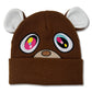 Versili Graduation Kanye Bear Brown Beanie One Size With Ears