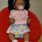 ZTDOLL Reborn Baby Dolls Girls Real Lifelike Baby Dolls African American Handmade Realistic Girl Baby Doll in Soft Vinyl and Wei