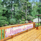 Large Unicorn Happy Birthday Banner 1.3 x 8.2 ft Huge Pink Unicorn Flowers Birthday Banner Floral Yard Sign Decorations for Outd