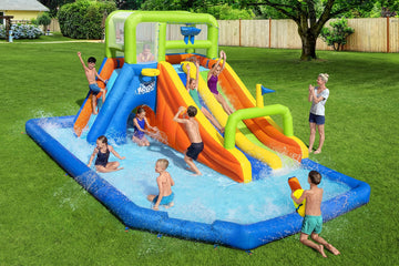 H2OGO! 19'8'' x 12'4'' x 8'8'' Wild Tide Mega Water Park