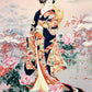 Funnybox Golden Kimono Beauty Paintings By Haruyo Morita- Wooden Jigsaw Puzzles 1000 Piece For Teens And Family
