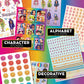 Rainbow High 1500+ Fashion First Stickers By Horizon Group Usa
