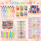 LiYiQ 122 Pcs Butterfly Party Favors included Straw Slap Bracelets Make Your Own Butterfly Stickers and Gifts Bags for Butterfly