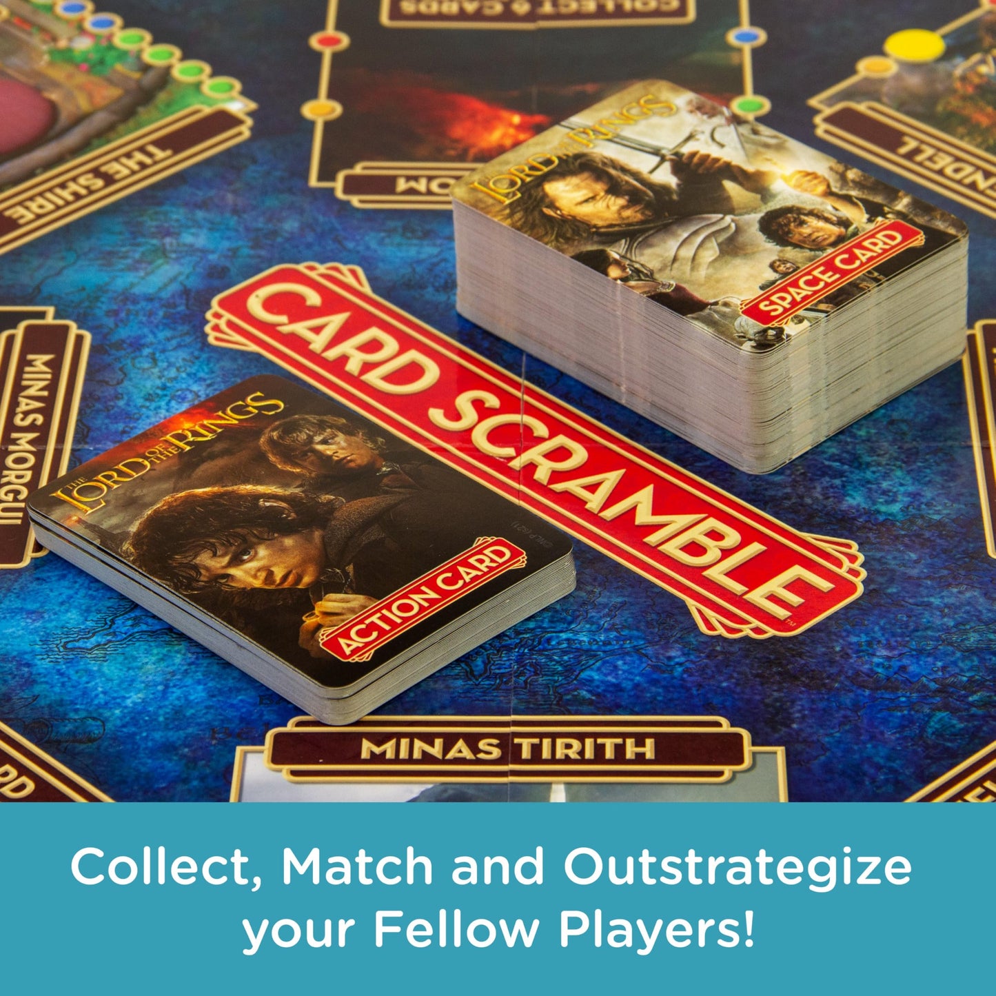 Aquarius Lord Of The Rings Card Scramble Board Game - Fun Family Party Game For Kids, Teens & Adults - Entertaining Game Night Gift - Officially Licensed Merchandise