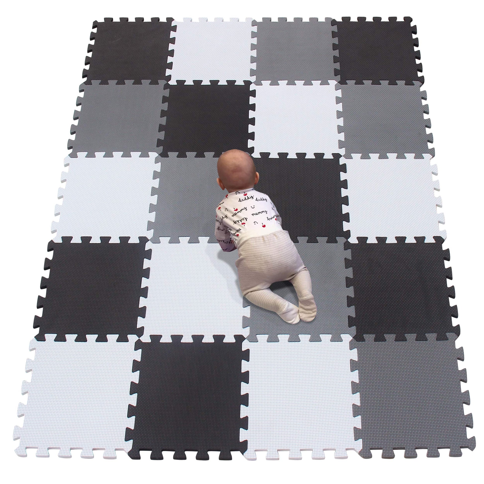 Yiminyuer® 20 Tiles (30Cm×30Cm×1Cm Each Tile) Baby Soft Puzzle Play Mats, Kids Thick Eva Foam Floor, Toddlers & Children'S Soft Interlocking Mat R01R04R12G301020