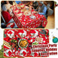 Newwiee 3 Pack Christmas Tablecloths 108 x 54 Inch Disposable Plastic Rectangle Table Cover Holiday Waterproof Tablecloth for Ch