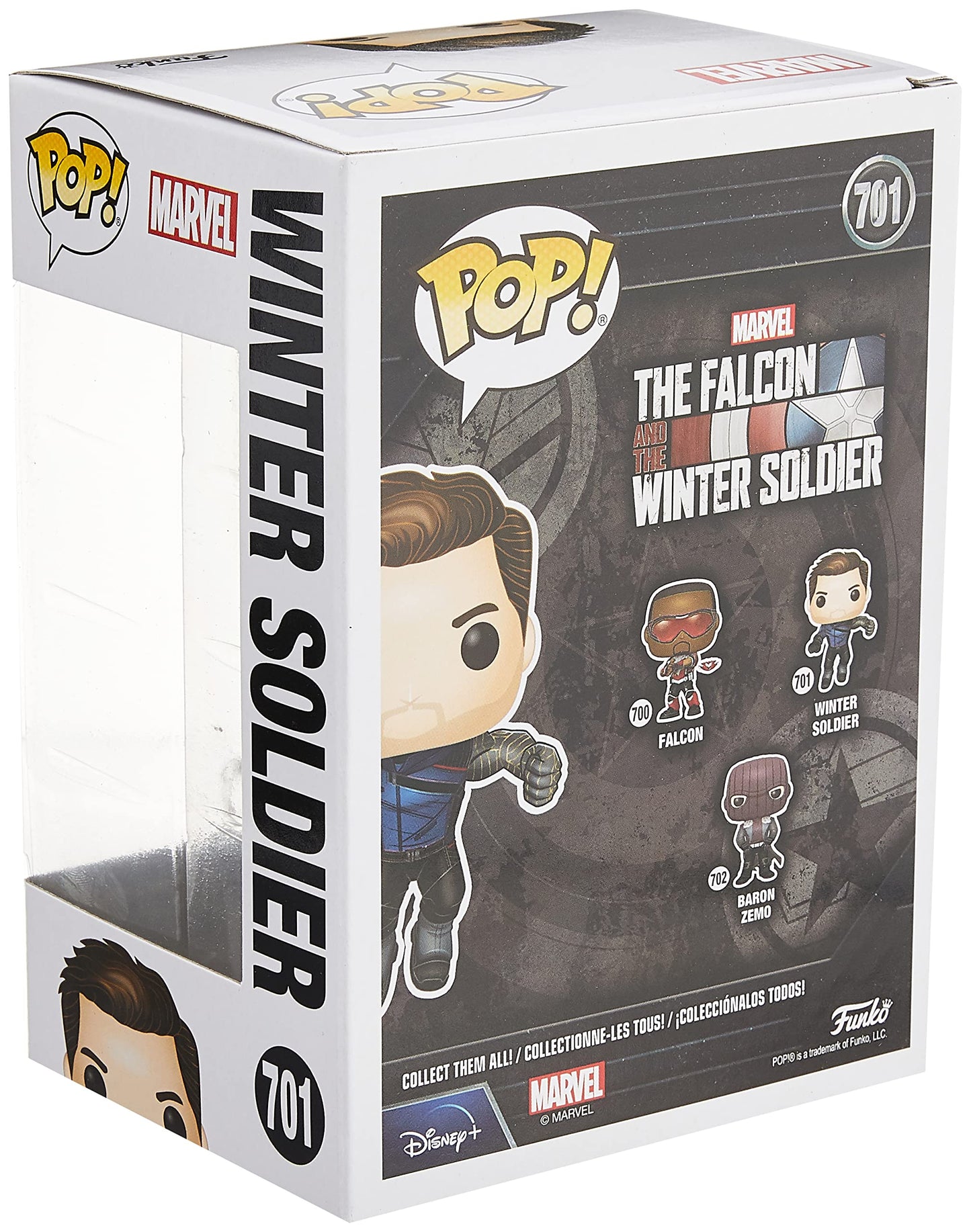 Pop Funko Marvel: The Falcon And The Winter Soldier - Winter Soldier Multicolor, 3.75 Inches, Standard