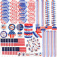 Garma 132Pcs Patriotic Party Favors Decorations Supplies Includes Shutter Of July Independence Day Celebraeaded Necklaces Glasse